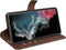 Lunso - Geschikt voor Samsung Galaxy S23 Ultra - cover bookcase hoes - Coffee
