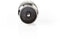 Nedis CSGB40942ME - Coax adapter - Verbinding voor 2 coaxkabels - Zilver
