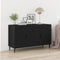 vidaXL - Dressoir - Zwart - Eiken - 100x36x60 - cm - Geperst - Hout