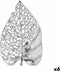 Decoratieve figuren Laken Zilverkleurig Metaal 31 x 3,7 x 20 cm (6 Stuks)