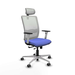 Piqueras y Crespo 1B086G2 - Bureaustoel - Verstelbare hoogte 50-62 cm - Licht Blauw
