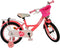 Volare Ashley - Kinderfiets - 16 inch - Handrem en zijwieltjes - Donkerroze