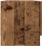 vidaXL - Kledingkast - 100x32,5x35 - cm - bewerkt - hout - oud - houtkleurig
