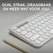 Logitech Pebble Keys 2 K380s - Draadloos Toetsenbord - Bluetooth - Tonal White