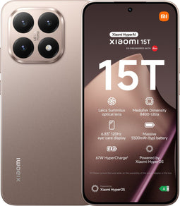 Xiaomi 15T - 12GB RAM - 256GB opslag - Leica camera - Roségoud