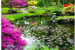 Customize it - Tuindoek japanse tuin 210x140cm