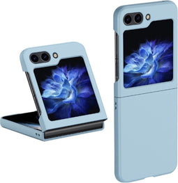 Lunso - Geschikt voor Samsung Galaxy Z Flip5 - Backcover hoes - Lichtblauw