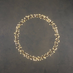 Luca Lighting Lichtkrans - Ø40 cm - 150 Warm Witte LED Lampjes - Zwart