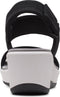 Clarks Step Cali Muir - Plateau sandalen - Elastisch bovenwerk - Black