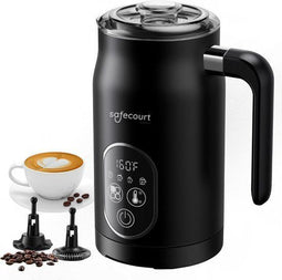 Safecourt Kitchen MF300 - Elektrische melkopschuimer - 4-in-1 - Zwart
