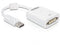 Delock 61765 - DVI-I Verloopstekker - Haaks 270° - Wit