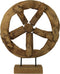 HSM Collection Decoratief Wiel op voet - teak