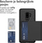 imoshion Hoesje Geschikt voor Samsung Galaxy S9 Plus Hoesje - Ruimte voor 2 pasjes - imoshion Backcover met pasjeshouder - Zwart