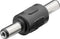 DC plug (m) - DC plug (m) koppelstuk - 5,5mm x 2,1mm / zwart
