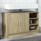 vidaXL - Wastafelkast - 90x29x55 - cm - bewerkt - hout - sonoma - eikenkleurig