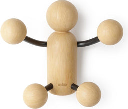 Umbra - Wandhaak Woody - Zwart/Naturel