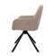 Dutchbone Oliver Draaibare Eetkamerstoelen 57x60x86 cm – Taupe (Set van 2)