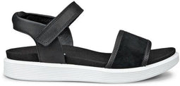 ECCO SOFT SANDAL W - Platte sandalen - Eenvoudig ontwerp - Zwart