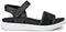 ECCO SOFT SANDAL W - Platte sandalen - Eenvoudig ontwerp - Zwart