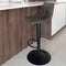 House Nordic Middelfart - Barkruk - Stoer design - Lichtbruin microleder - Donker grijs (Set van 2)