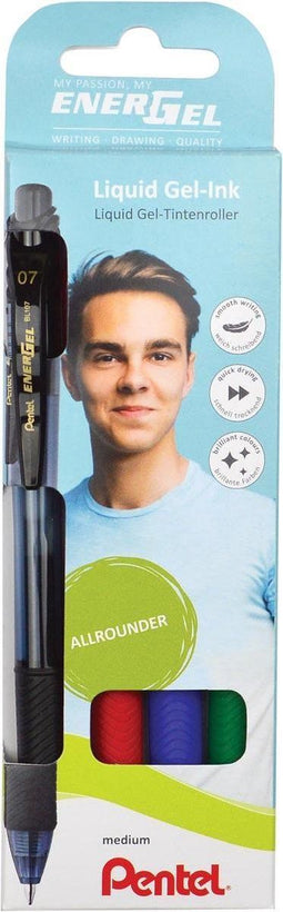 Pentel - Gelschrijver Energel-X BL107 0.4mm assorti
