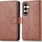 imoshion Hoesje Geschikt voor Samsung Galaxy S23 FE Hoesje Met Pasjeshouder - imoshion Luxe Bookcase - Bruin