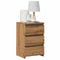 vidaXL - Nachtkastjes - 2 - st - 40x35x62,5 - cm - bewerkt - hout - artisanaal - eiken