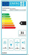 Continental Edison Decoratieve kap - L60 cm - zwart en glas