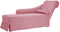 vidaXL - Chaise - longue - met - bolster - en - rechterarmleuning - fluweel - roze