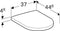 Geberit 300 Basic - Closetzitting softclose topfix - Wit