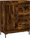 vidaXL - Dressoir - 69,5x34x90 - cm - bewerkt - hout - gerookt - eikenkleurig