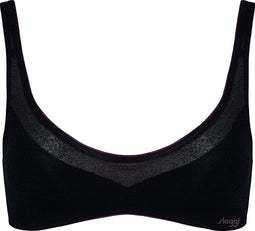 sloggi OXYGENE Infinite Soft Bra - Beugelloos - Super licht en ademend - Zwart - M