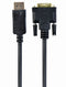 Gembird CC-DPM-DVIM-3M - Kabel - DisplayPort naar DVI-D - Zwart