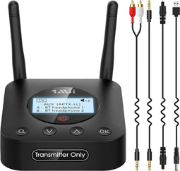 1Mii - B06TX+ Bluetooth 5.2 Zender - aptX HD & Low Latency - Dual Link