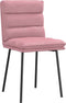 vidaXL - Eetkamerstoelen - 2 - st - fluweel - roze