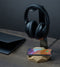 Oakywood 2in1 Headphones Stand - Massief Eiken - Echt Hout Koptelefoon Standaard Houder met 10W Draadloze Oplader