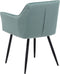 Set van 2 eetkamerstoelen JASMIN Fluweel Mintgroen