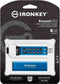 Kingston IronKey Keypad 200 - Hardware-gecodeerde USB-flashdrive - FIPS 140-3 Level 3 - Blauw