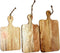Snijplanken - Naturel - Mangohout - Set van 3