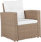 Beliani LUCA - Loungeset voor 4 - Beige - PE rotan