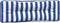vidaXL - Palletkussens - 3 - st - gestreept - stof - wit - en - blauw
