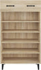 vidaXL - Schoenenkast - 60x35x105 - cm - bewerkt - hout - sonoma - eikenkleurig