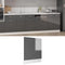 vidaXL - Vaatwasserpaneel - 59,5x3x67 - cm - spaanplaat - hoogglans - grijs