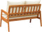 vidaXL - Tuinbank - met - Kussens - 115x65x71 - cm - Massief - Acaciahout