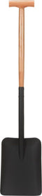 vidaXL - Spade - T-greep - staal - en - essenhout