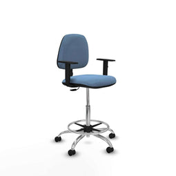 Piqueras y Crespo B1D05RP - Bureaustoel - Hoogteverstelbaar met armleuning - Hemelsblauw