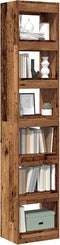vidaXL - Boekenkast/kamerscherm - 40x30x198 - cm - oud - houtkleurig