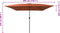 vidaXL - Vierkante - Tuinparasol - 295x245 - cm - Terracotta