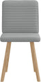 vidaXL - Eetkamerstoelen - 2 - st - stof - lichtgrijs