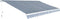 vidaXL - Luifel - handmatig - uittrekbaar - 450 - cm - antraciet